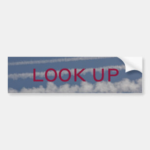 Adesivo Para Carro Autocolante no vidro traseiro de Chemtrail