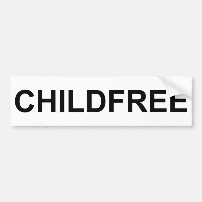 Adesivo Para Carro Autocolante no vidro traseiro de Childfree (Frente)