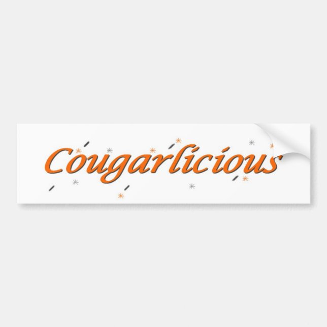 Adesivo Para Carro Autocolante no vidro traseiro de Cougarlicious (Frente)