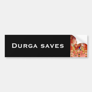 Adesivo Para Carro Autocolante no vidro traseiro de Durga - versão 1