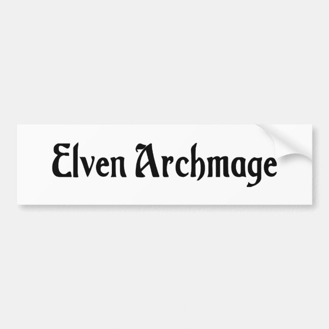 Adesivo Para Carro Autocolante no vidro traseiro de Elven Archmage (Frente)