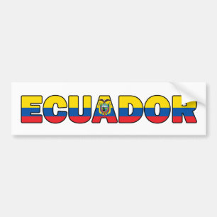 Adesivo Para Carro Autocolante no vidro traseiro de Equador