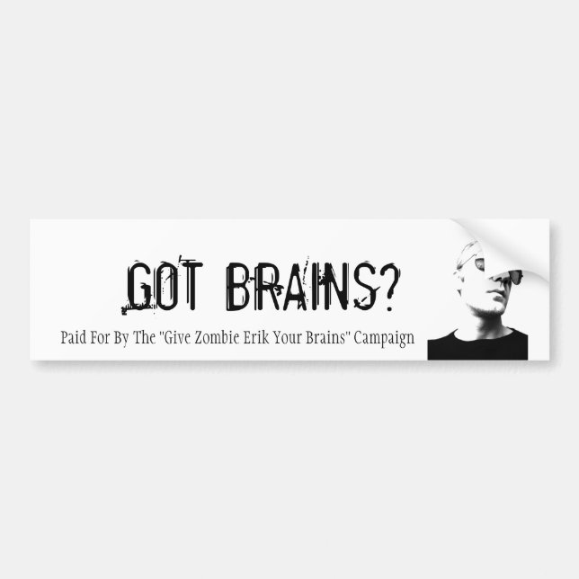 Adesivo Para Carro Autocolante no vidro traseiro de Erik do zombi (Frente)