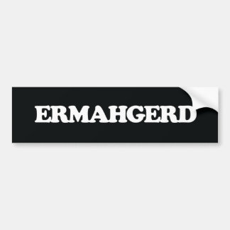 Adesivo Para Carro Autocolante no vidro traseiro de Ermahgerd