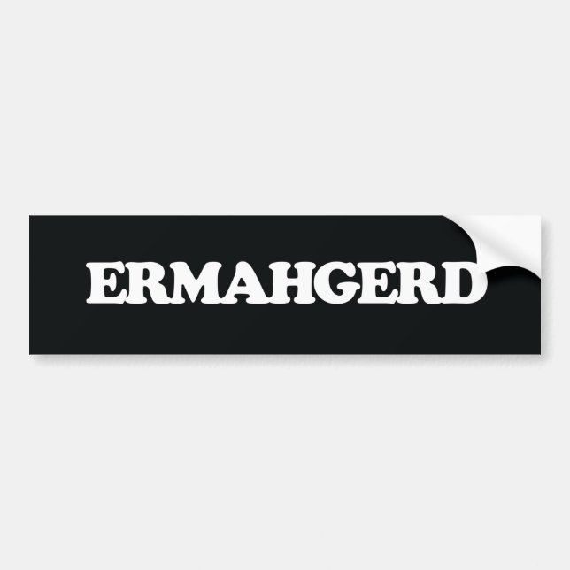 Adesivo Para Carro Autocolante no vidro traseiro de Ermahgerd (Frente)