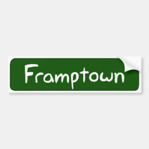 Adesivo Para Carro Autocolante no vidro traseiro de Framptown