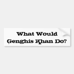 Adesivo Para Carro Autocolante no vidro traseiro de Genghis Khan