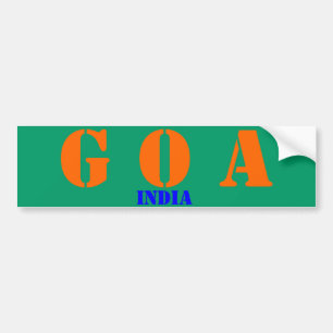 Adesivo Para Carro Autocolante no vidro traseiro de Goa India
