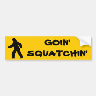 Adesivo Para Carro Autocolante no vidro traseiro de Goin Squatchin