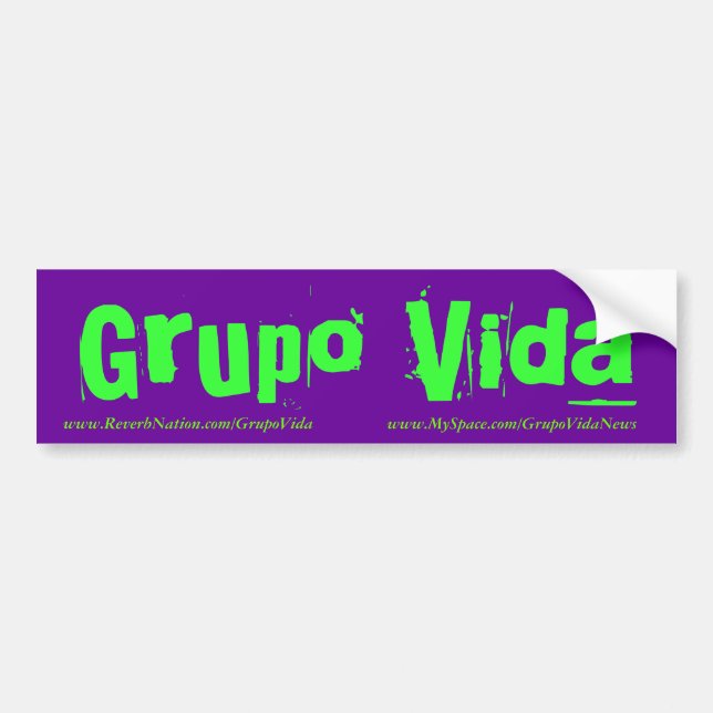 Adesivo Para Carro Autocolante no vidro traseiro de Grupo Vida (Frente)