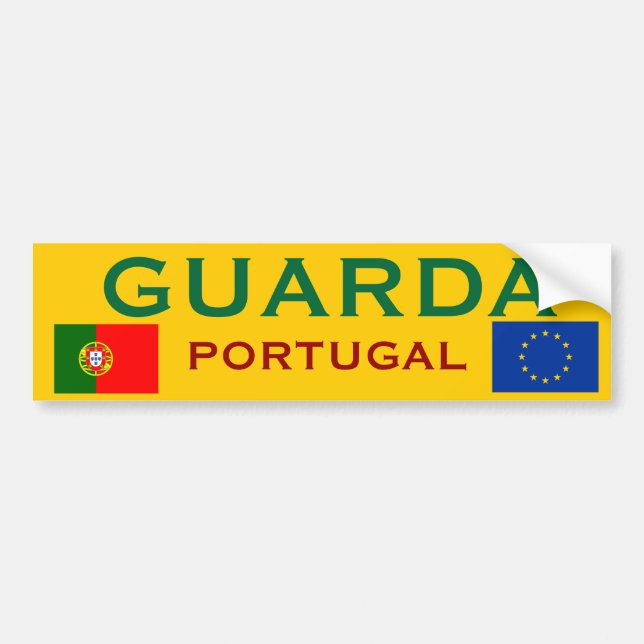 Adesivo Para Carro Autocolante no vidro traseiro de Guarda (Portugal) (Frente)