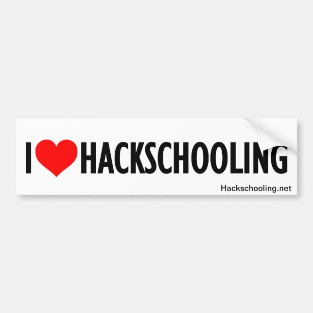 Adesivo Para Carro Autocolante no vidro traseiro de Hackschooling (Frente)