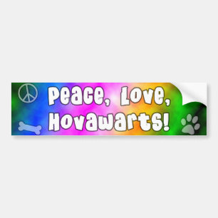 Adesivo Para Carro Autocolante no vidro traseiro de Hovawarts do amor