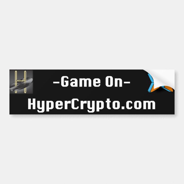 Adesivo Para Carro autocolante no vidro traseiro de HyperCrypto.com (Frente)