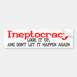 Adesivo Para Carro Autocolante no vidro traseiro de Ineptocracy