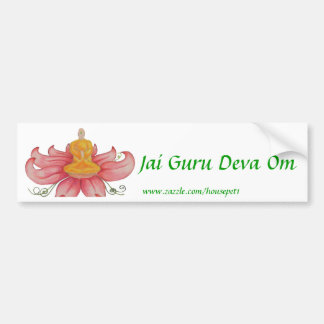 Adesivo Para Carro Autocolante no vidro traseiro de Jai Guru Deva OM