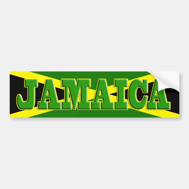 Adesivo Para Carro Autocolante no vidro traseiro de Jamaica (Frente)