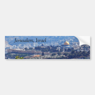 Adesivo Para Carro Autocolante no vidro traseiro de Jerusalem, Israel