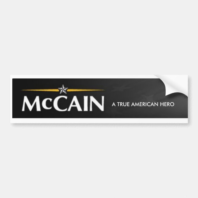 Adesivo Para Carro Autocolante no vidro traseiro de JOHN MCCAIN (Frente)