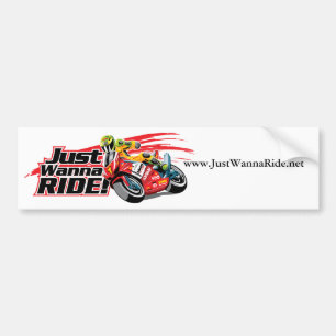 Adesivo Para Carro autocolante no vidro traseiro de JustWannaRide.net