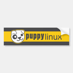 Adesivo Para Carro Autocolante no vidro traseiro de Linux do filhote