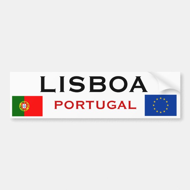 Adesivo Para Carro Autocolante no vidro traseiro de Lisboa* (Frente)