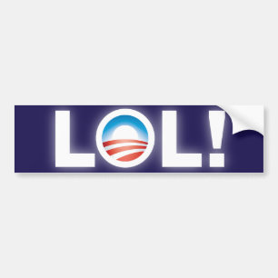 Adesivo Para Carro Autocolante no vidro traseiro de LOL Obama
