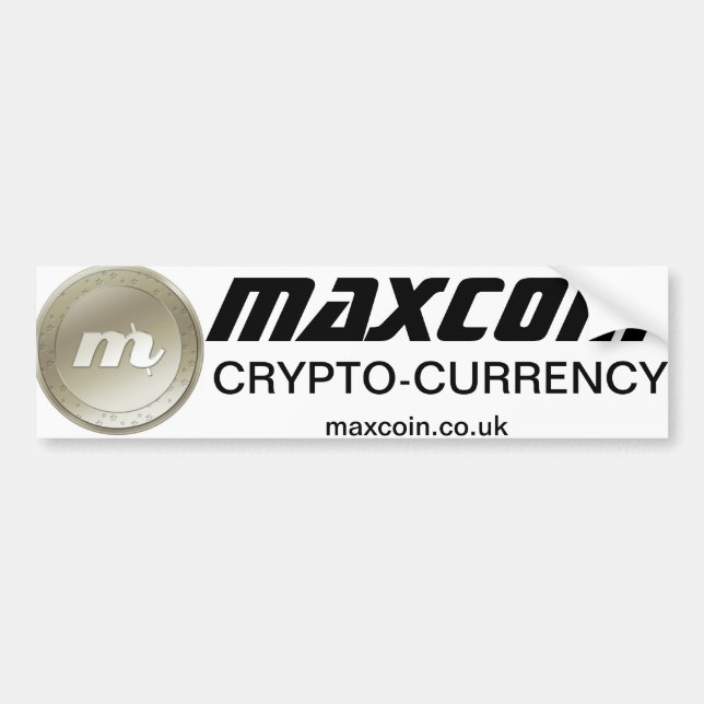 Adesivo Para Carro Autocolante no vidro traseiro de Maxcoin (Frente)