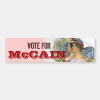 Autocolante no vidro traseiro de McCain