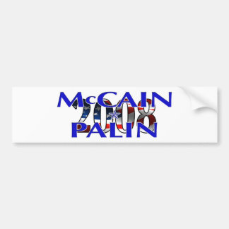 Adesivo Para Carro Autocolante no vidro traseiro de McCain Palin