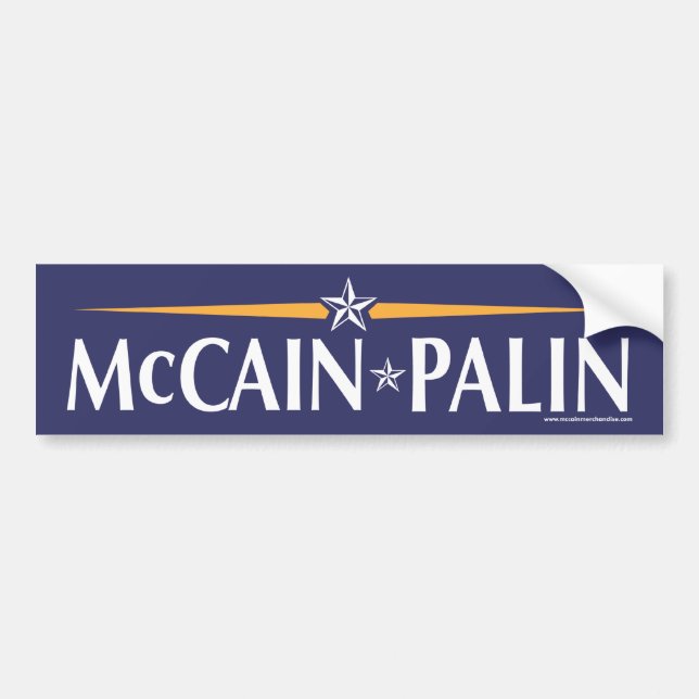 Adesivo Para Carro Autocolante no vidro traseiro de McCain-Palin 08 (Frente)