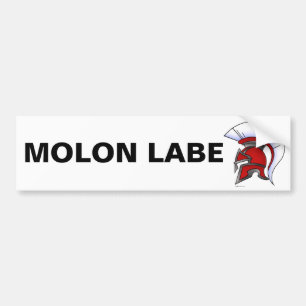 Adesivo Para Carro Autocolante no vidro traseiro de Molon Labe