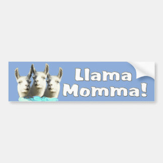 Adesivo Para Carro Autocolante no vidro traseiro de Momma do lama