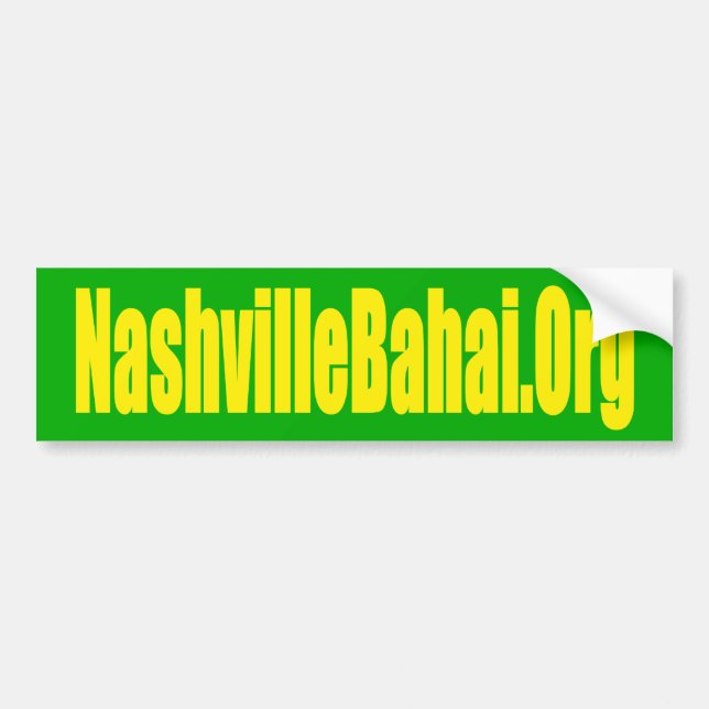 Adesivo Para Carro Autocolante no vidro traseiro de Nashville Baha'i (Frente)