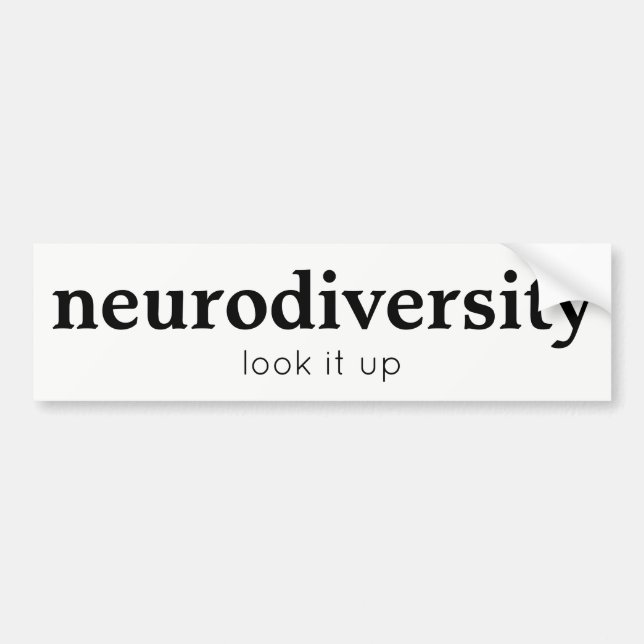 Adesivo Para Carro Autocolante no vidro traseiro de Neurodiversity (Frente)