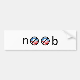 Adesivo Para Carro Autocolante no vidro traseiro de Noob anti-Obama