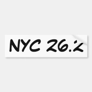 Adesivo Para Carro Autocolante no vidro traseiro de NYC 26,2