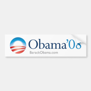 Adesivo Para Carro Autocolante no vidro traseiro de Obama 08