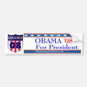 Adesivo Para Carro Autocolante no vidro traseiro de Obama 08