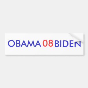 Adesivo Para Carro Autocolante no vidro traseiro de Obama-Biden 08