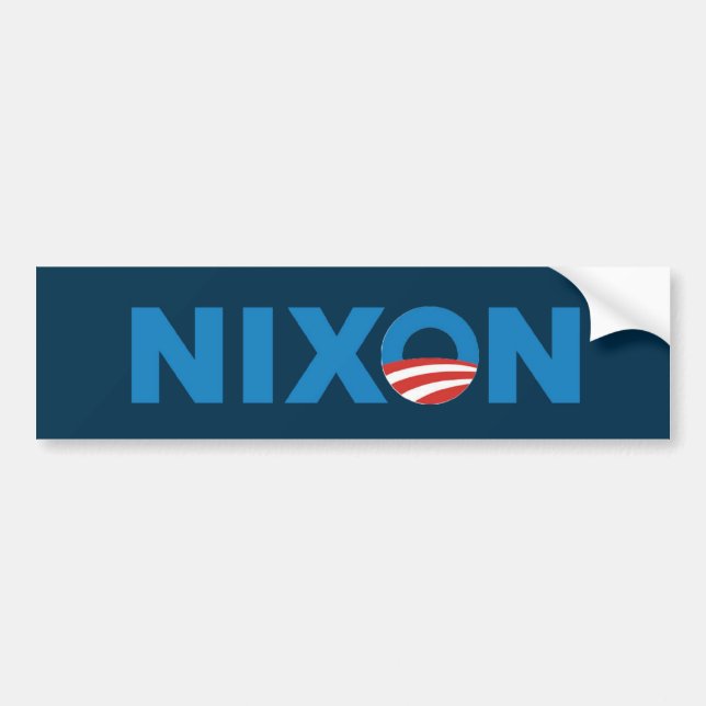 Adesivo Para Carro Autocolante no vidro traseiro de Obama Nixon (Frente)