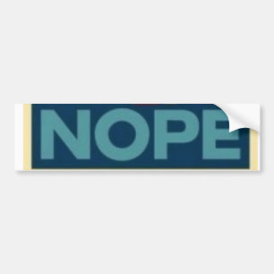 Adesivo Para Carro Autocolante no vidro traseiro de Obama Nope