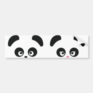 Adesivo Para Carro Autocolante no vidro traseiro de Panda® do amor