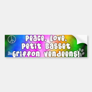 Adesivo Para Carro Autocolante no vidro traseiro de PBGVs do amor da
