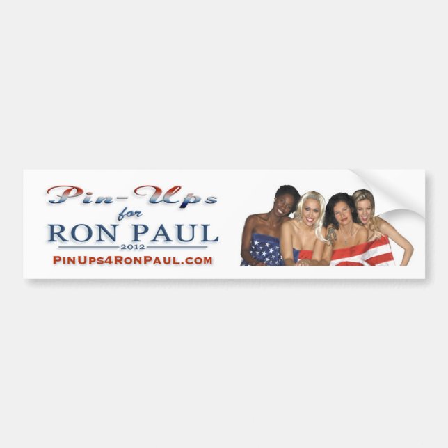 Adesivo Para Carro Autocolante no vidro traseiro de PinUps4RonPaul (Frente)