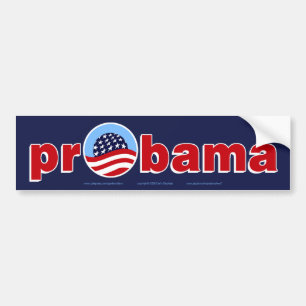 ADESIVO PARA CARRO AUTOCOLANTE NO VIDRO TRASEIRO DE PRO-OBAMA