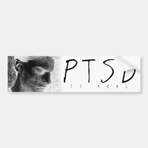 Adesivo Para Carro Autocolante no vidro traseiro de PTSD