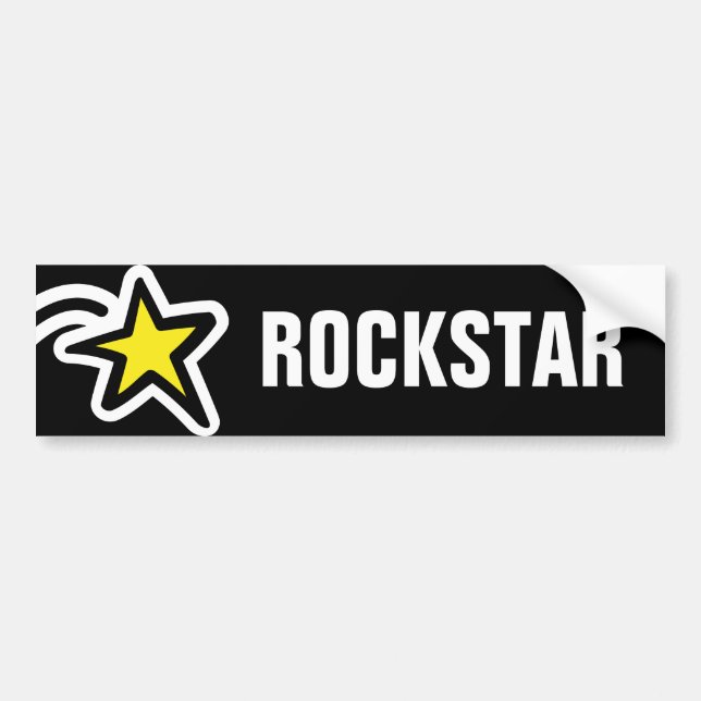 Adesivo Para Carro Autocolante no vidro traseiro de Rockstar (Frente)