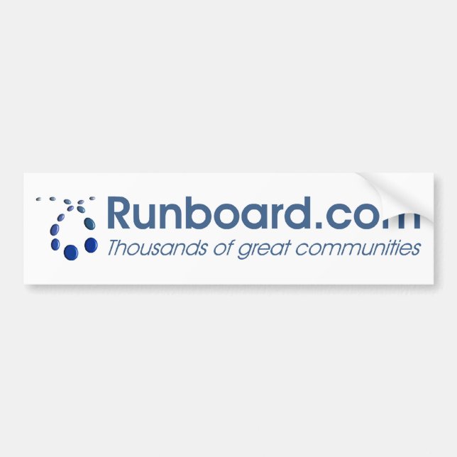 Adesivo Para Carro autocolante no vidro traseiro de Runboard.com (Frente)