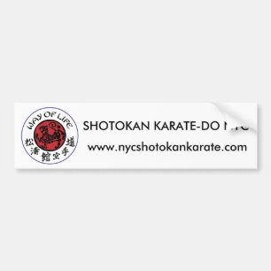 Adesivo Para Carro Autocolante no vidro traseiro de Shotokan do modo